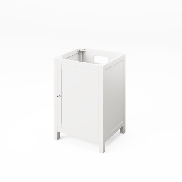 Jeffrey Alexander 24" White Astoria Vanity, Calacatta Vienna Quartz Vanity Top, undermount rectangle bowl VKITAST24WHCQR